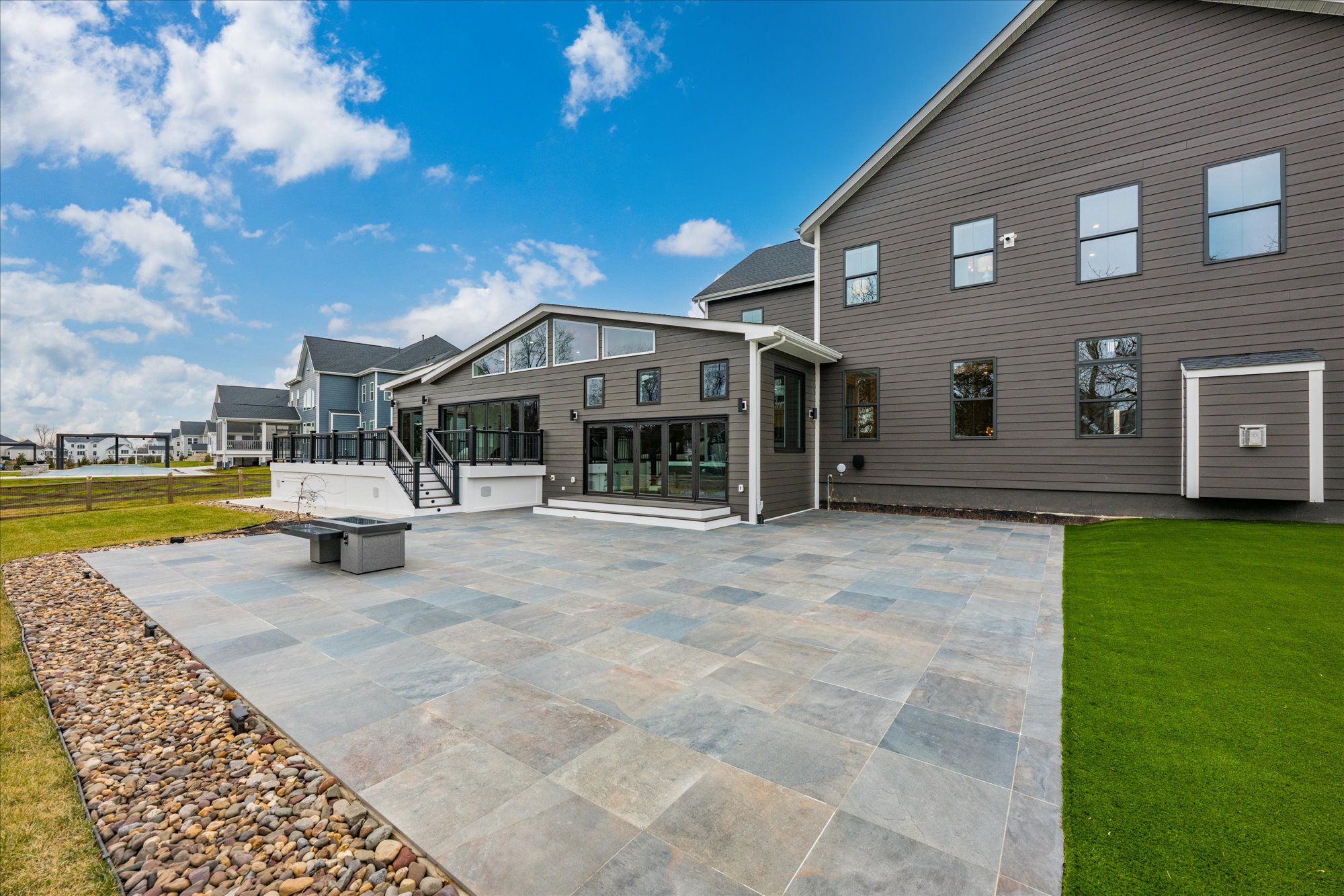 Porcelain Patio + Outdoor Kitchen